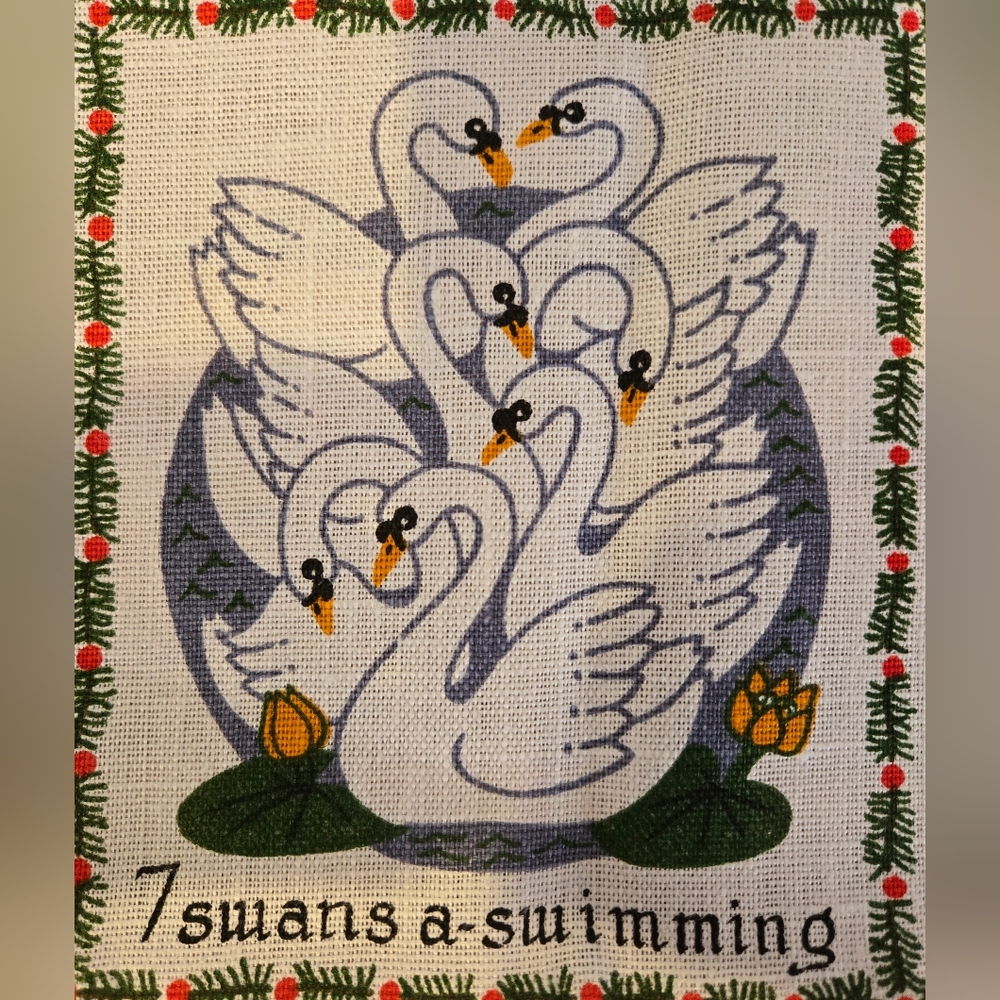 Vintage Irish Linen Teatowel